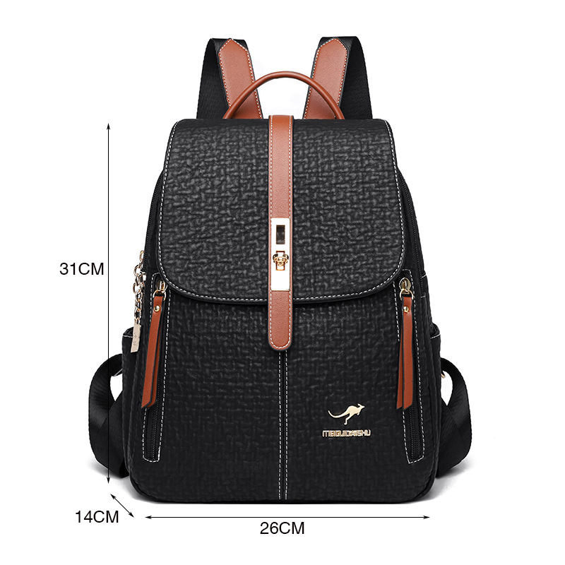 Fashion Backpacks Female High  - đánh giá và giá Travel Backpack Anti Theft