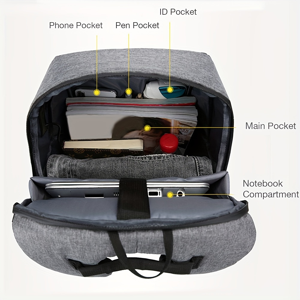 Anti Theft Men Business Laptop - đánh giá và giá Laptop Backpack 15.6