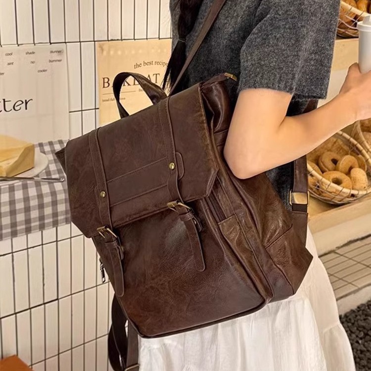 Women Casual Backpack PU Leath - đánh giá và giá Leather Backpack Vintage