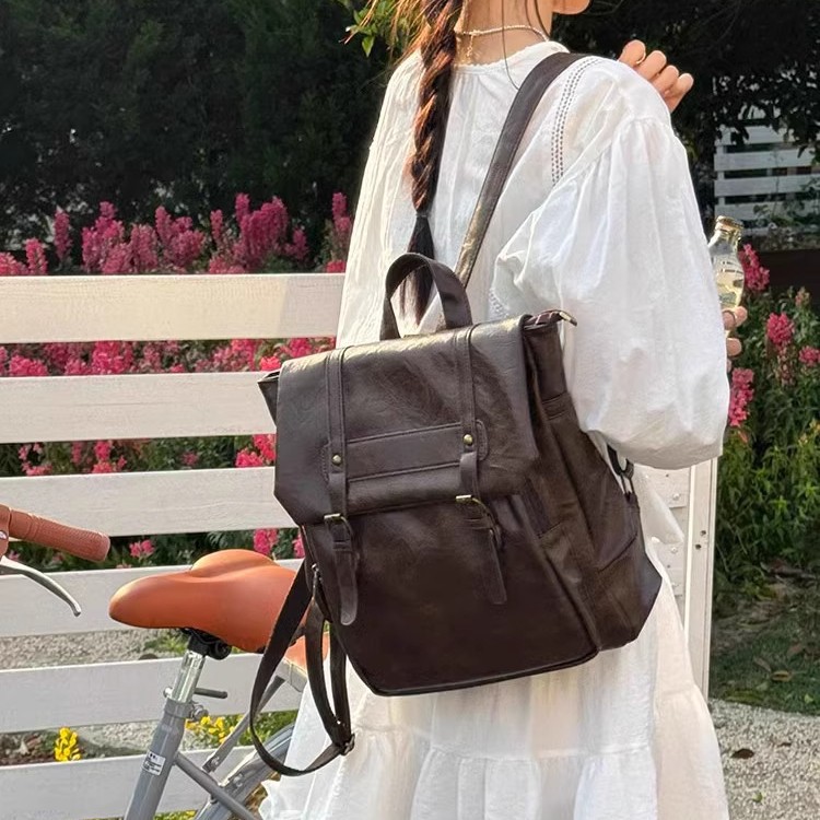 Women Casual Backpack PU Leath - đánh giá và giá Leather Backpack Vintage