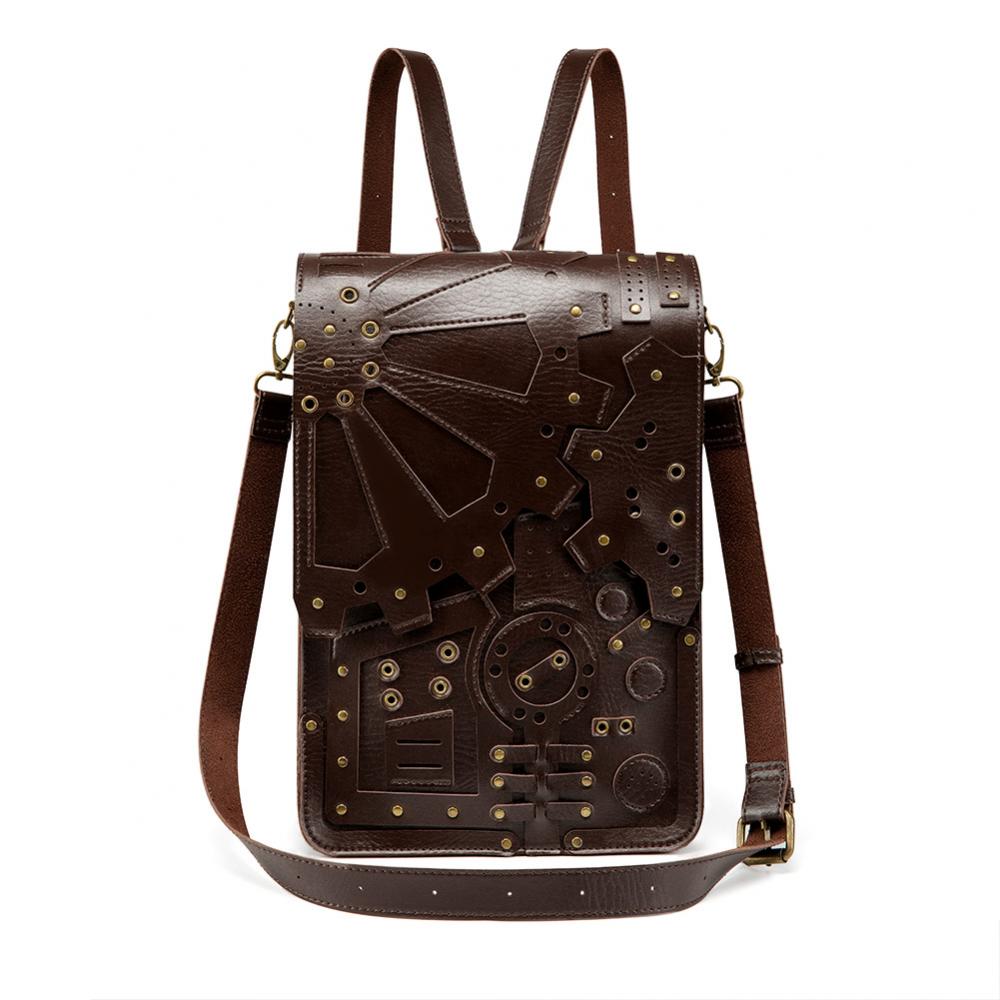 Steampunk Retro Gear Backpack  - đánh giá và giá Leather Backpack Vintage