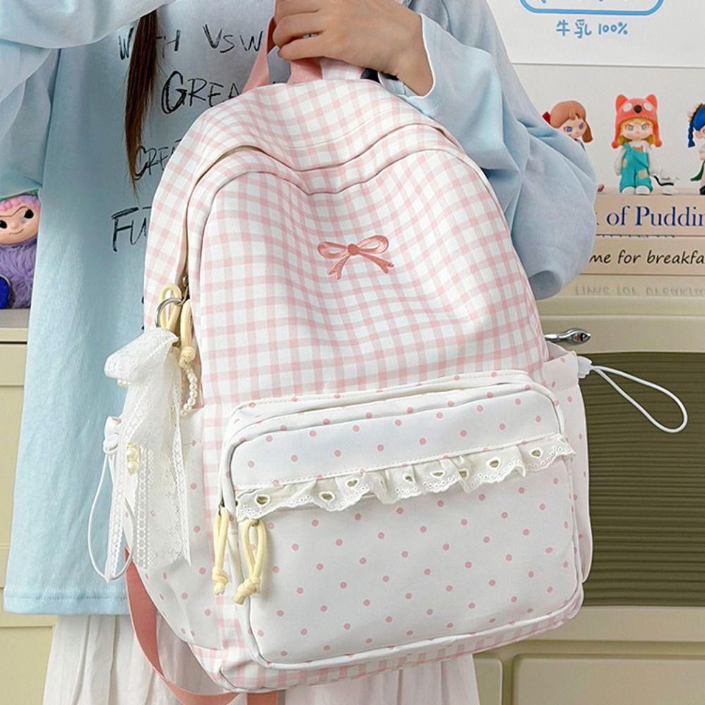 Fashion Sweet Polka Dot Backpa - đánh giá và giá Fashion Backpack Women