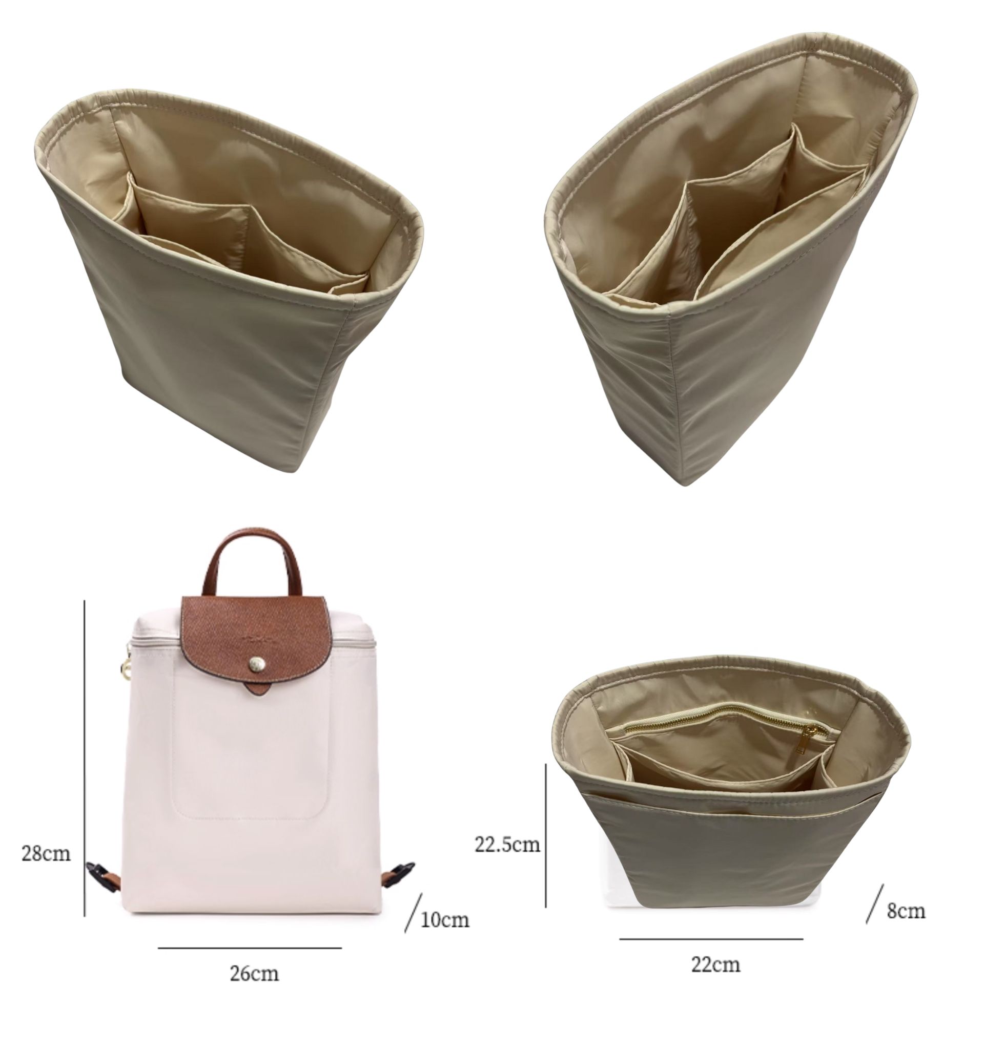 pgraded Backpack Purse Organiz - đánh giá và giá Backpack Insert Organizer