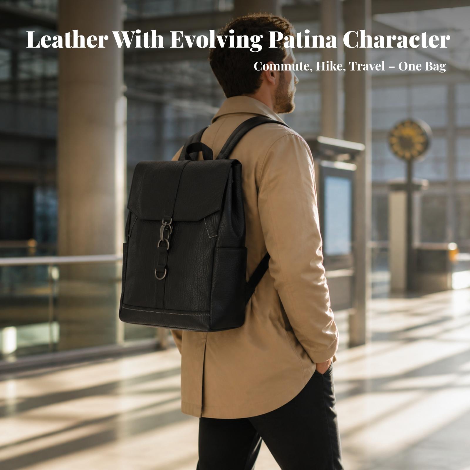 Vintage Canvas Travel Rucksack - đánh giá và giá Leather Backpack Vintage