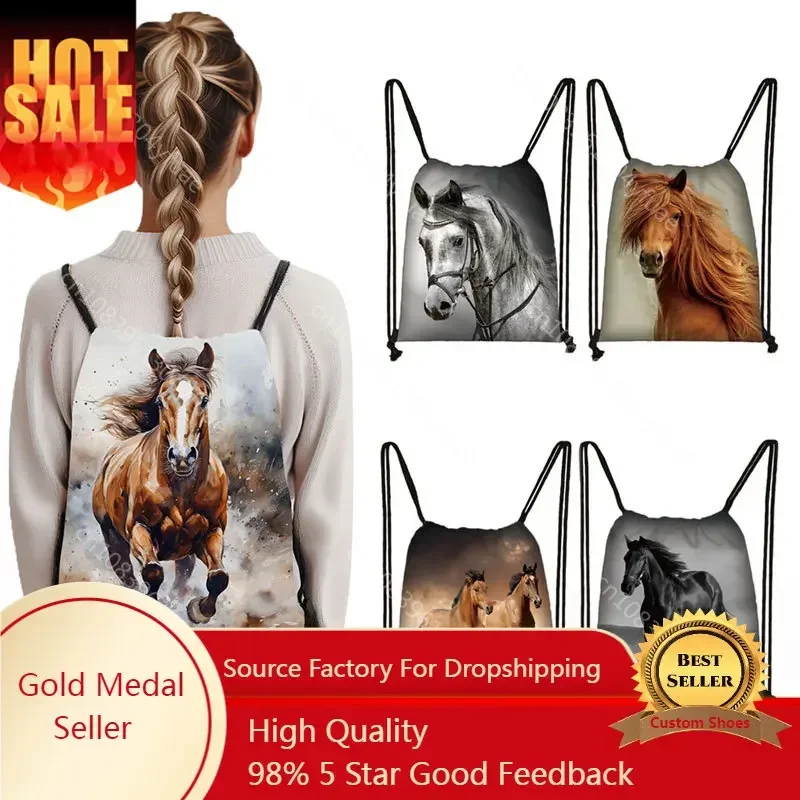 Cool Horse Colt Meadow Paintin - đánh giá và giá Fashion Backpack Women