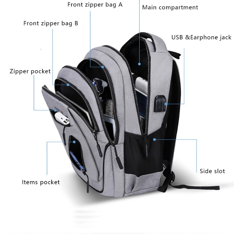 Large Capacity Backpack Men La - đánh giá và giá Laptop Backpack 15.6