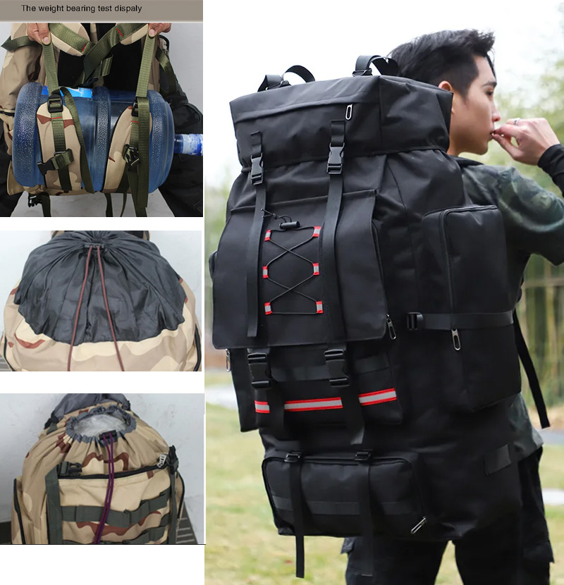 130L Hiking Camping Backpack T - đánh giá và giá Travel Backpack Anti Theft