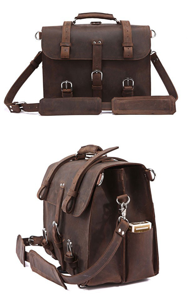 Vintage Crazy Horse Genuine Le - đánh giá và giá Leather Backpack Vintage